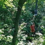 Ziplining in Uganda